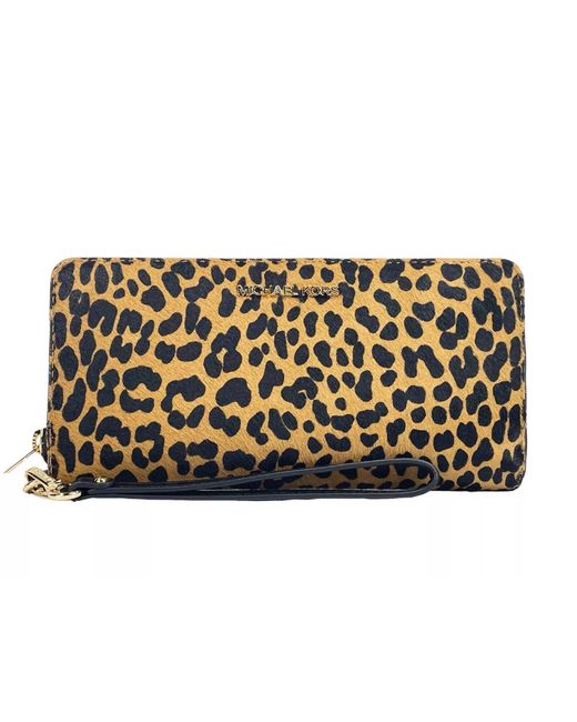 Michael Kors Brown Jet Set Travel Large Signature Continental Wallet