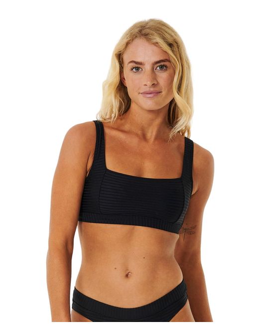 Rip Curl Premium Surf D-dd Cropped Bikini Top Black