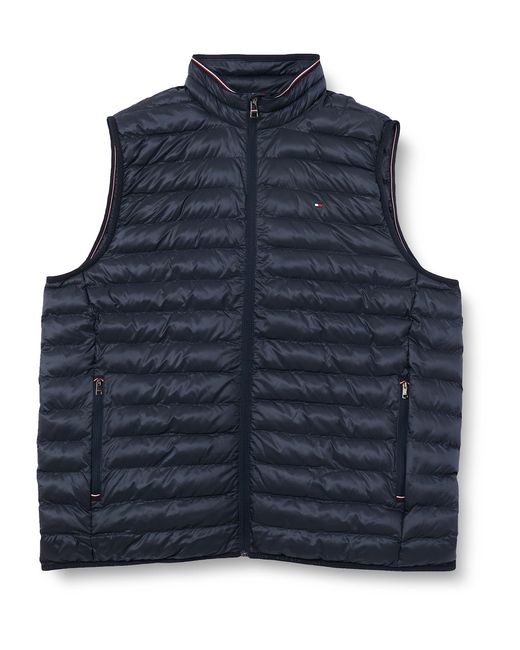 Tommy Hilfiger Blue Bt-packable Recycled Vest-b Woven Jackets for men