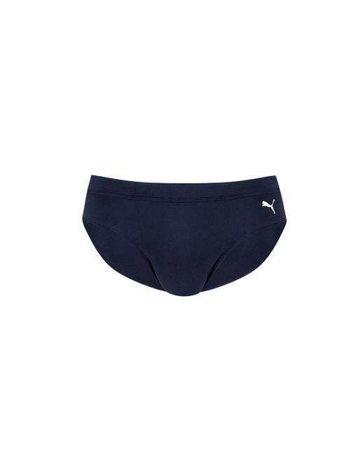 PUMA Blue Classic Swim Briefs for men
