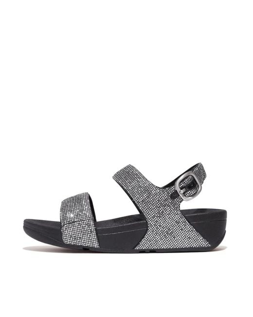 Fitflop Blue Lulu Glitterball Back-strap Sandals