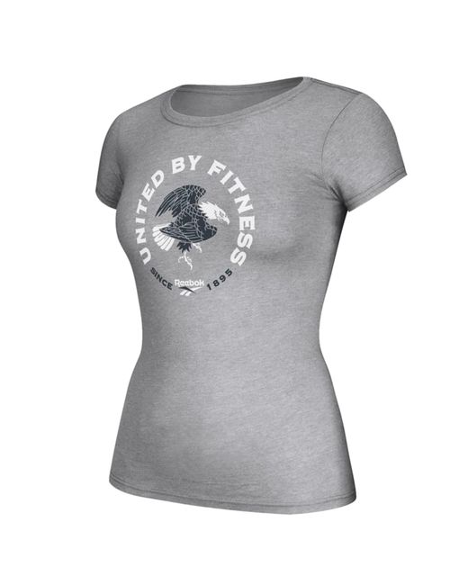 Reebok Gray S United By Fitness Graphic T-shirt