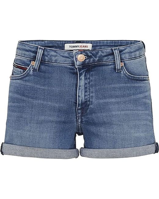 Tommy Hilfiger Blue Jeans Shorts Mid Rise