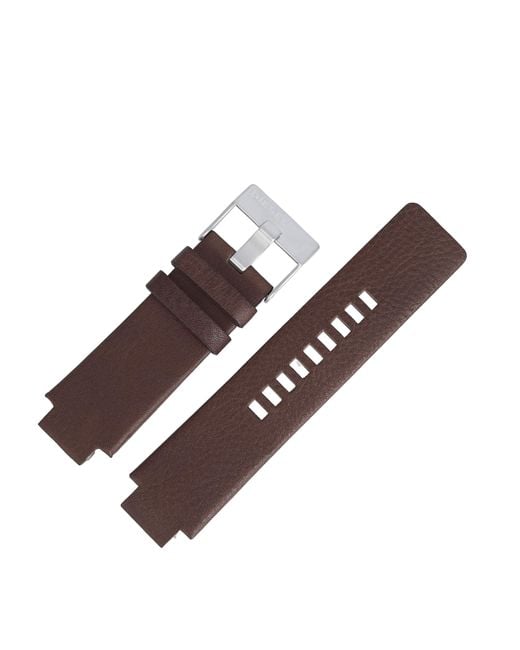DIESEL Watch Strap 18 Mm Leather Brown - Dz-1090 Watch Strap Dz1090 for men