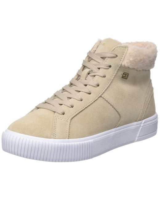 Tommy Hilfiger Metallic Trainers Suede Shoes Vulcanised