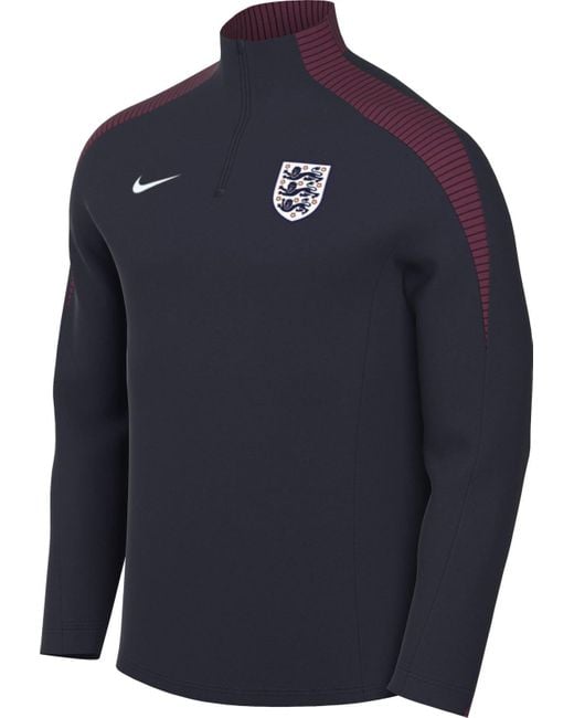 England Herren Dri-Fit Strike Drill Top K Maglia di Tuta di Nike in Blue da Uomo