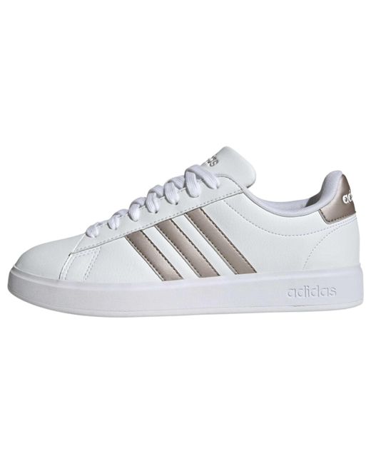 Adidas White Grand Court 2.0 Sneaker