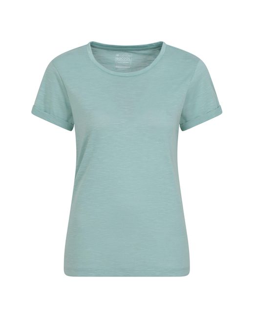 Mountain Warehouse Green Shirt - Breathable & Lightweight 100% Cotton Tee Shirt With Uv Protect - Best For Spring