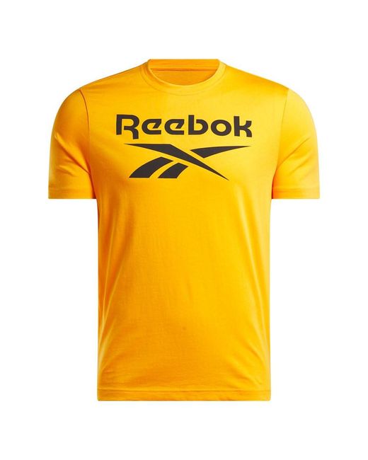 Reebok Identity Big Logo Tee in het Yellow voor heren