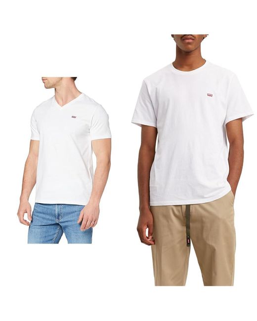 Levi's White T-shirt Weiß Xxl T-shirt Weiß Xxl for men