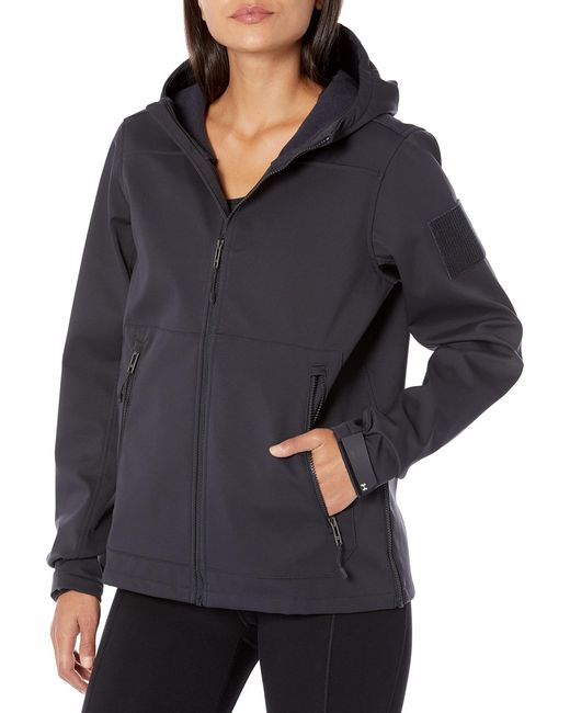 Under Armour Black Womens Tactical Soft Shell Full Zip Jacket,