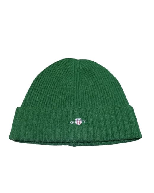 Gant Green Shield Wool Beanie Hat