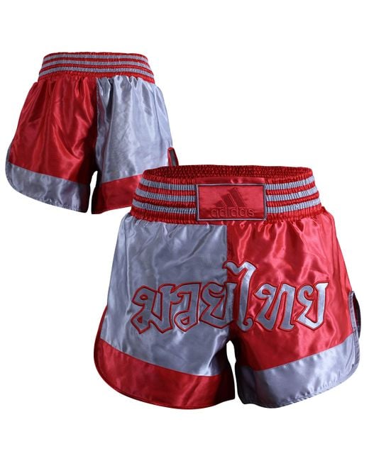 Adidas Red Thai Boxing Shorts for men