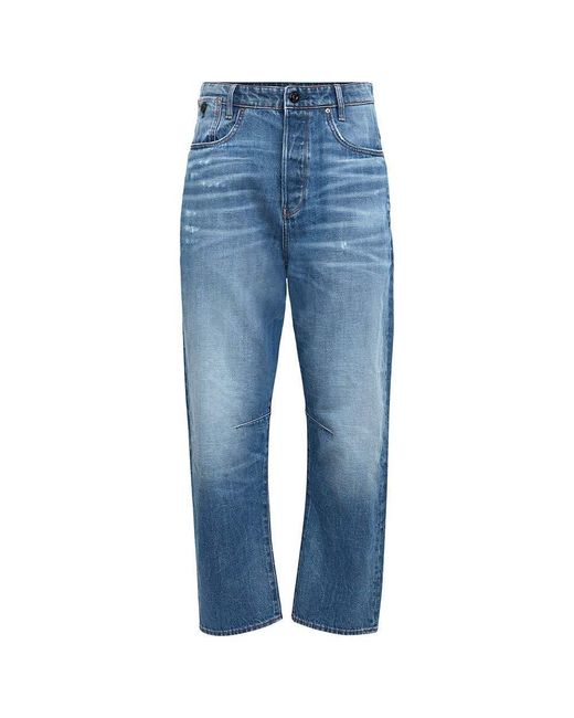 G-Star Jeans C-staq 3d Cropped Boyfriend,sun Faded Crystal Lake C665-c279,25w / 32l in het Blue