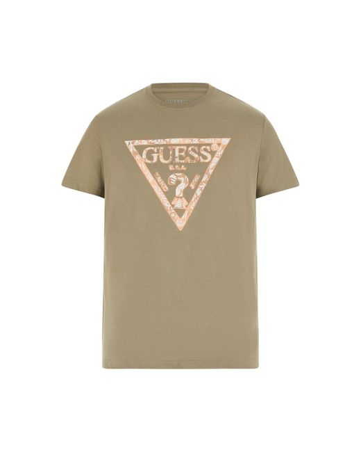 Guess Multicolor Eco Short Sleeve Triangle Tee for men