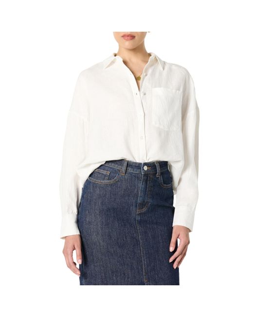 The Drop Blue 's Avila Classic Linen Button Down