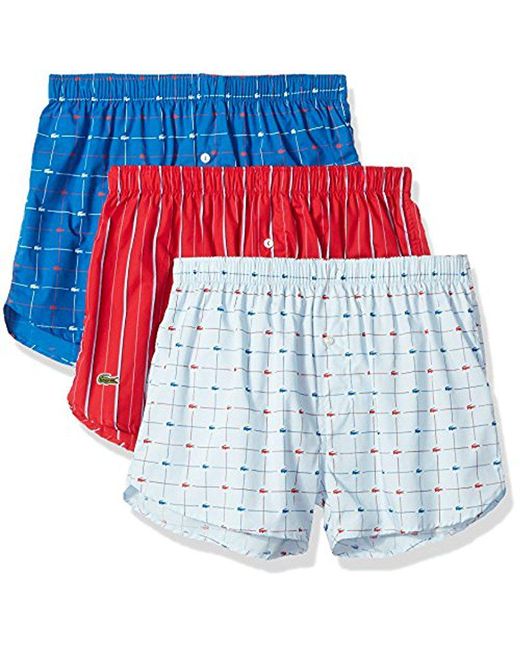 Lacoste Multicolor Boxer Shorts Pack Of 3 for men