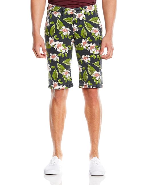 Esprit Edc By Shorts Met Hawaïpatroon in het Green voor heren