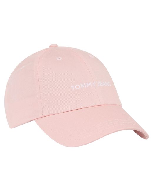 Tommy Hilfiger Pink Jeans Linear Logo Cap