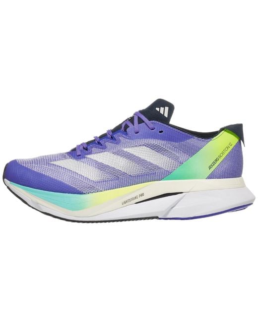 Adidas Blue Adizero Boston 12 Shoes Sneaker for men