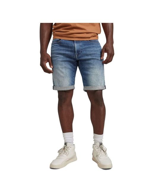 3301 Slim Denim Shorts de G-Star RAW de color Azul | Lyst