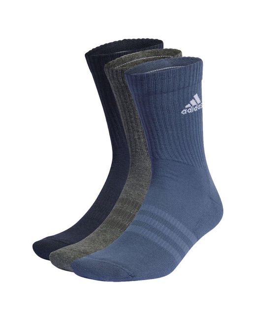 Chaussettes matelassées (3paires) Adidas en coloris Blue