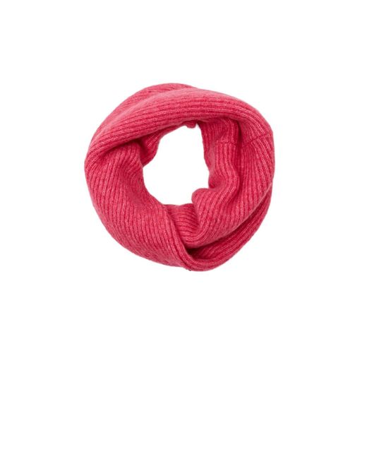 Esprit Pink Loop-Schal aus Mohair und Wolle im Twist-Design