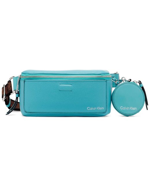 Calvin Klein Leather Millie Novelty Belt Bag in Turquoise (Blue) Lyst