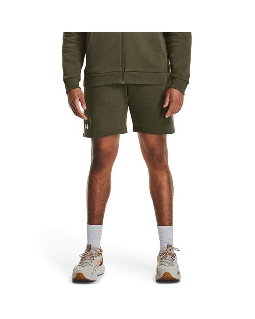 Under Armour Rival fleece shorts in Green für Herren