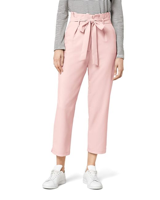 FIND Amazon-Marke: Check Paperbag Waist Hose in Pink - Sparen Sie 17% - Lyst