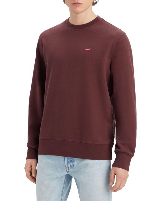 Levi's Sweatshirt mit Rundhalsausschnitt in Red für Herren