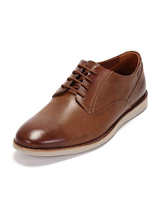 Clarks Leather Franson Plain Derbys in Brown (Tan Leather) (Brown) for Men  | Lyst UK