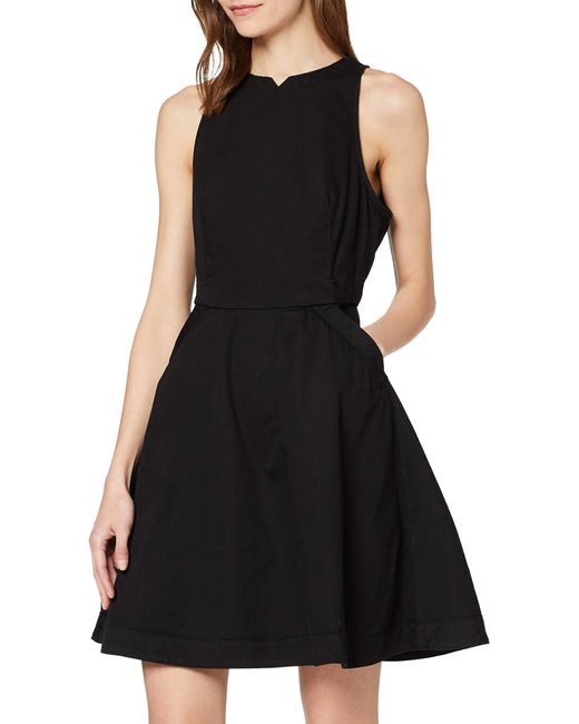 G-Star RAW Black Core Fit And Flare Dress
