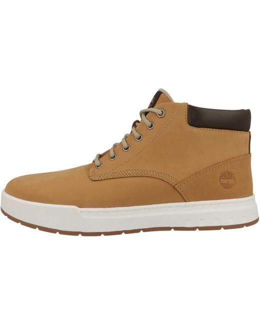 Timberland Brown Maple Grove Leather Chukka Shoe for men