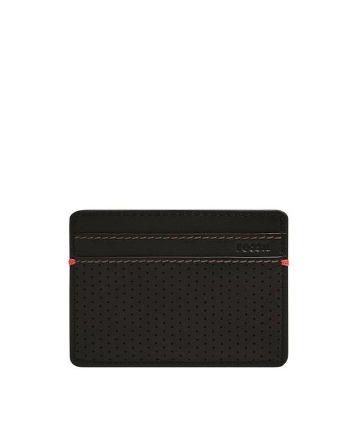 Fossil Black Sport Tourer Card Case for men