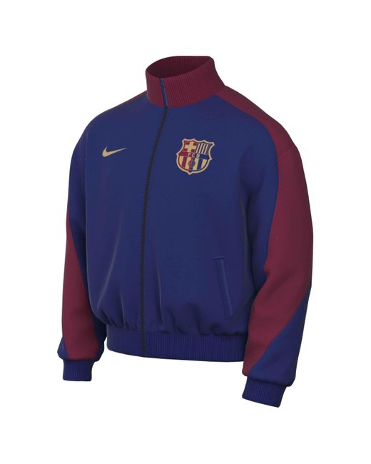 FC Barcelona Herren Dri-fit Strike Anthm Jkt Home Chaqueta Nike de hombre de color Blue