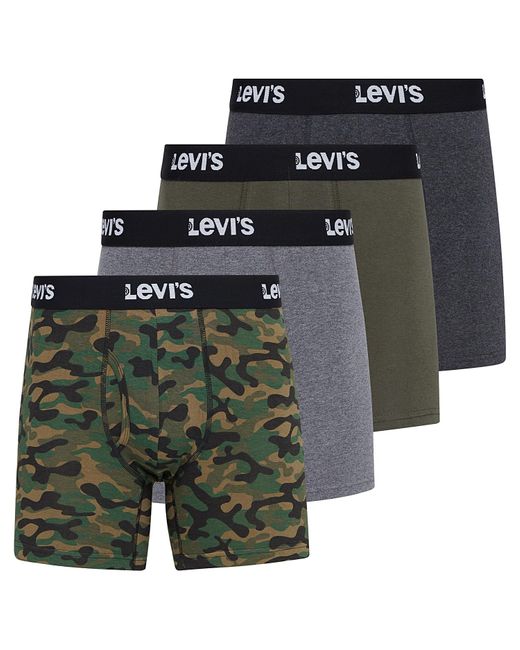 Levi's Green S Boxer Briefs Cotton Stretch Underwear For 4 Pack for men