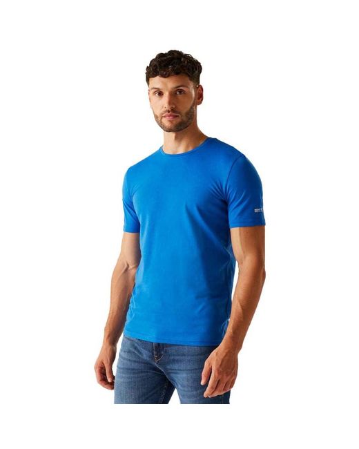 Regatta Cotton Crew Neck T-shirt Olympic Blue Xl for men