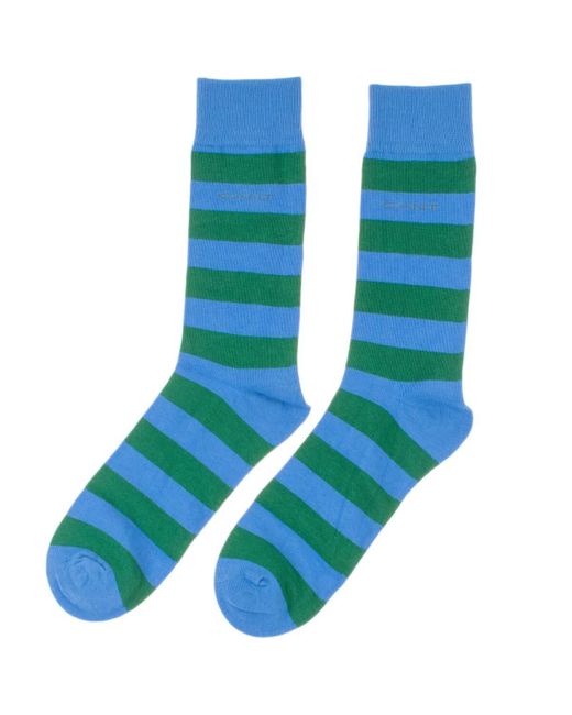 Gant Socken gestreift Contrast Barstripe in Blue für Herren
