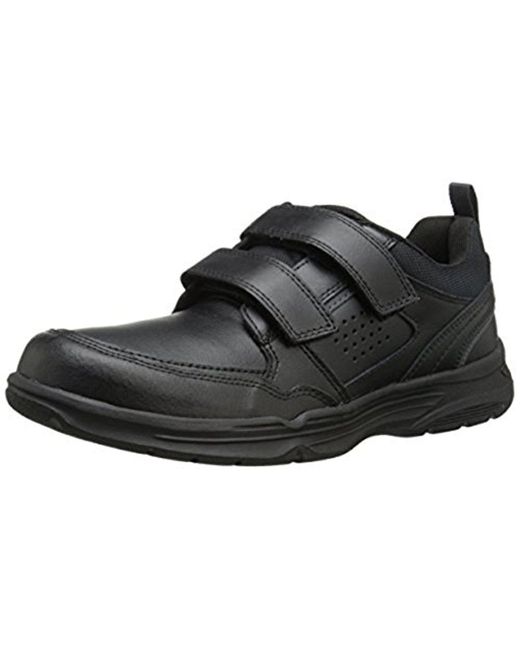 Rockport Black State O Motion Velcro Strap Walking Shoe- for men