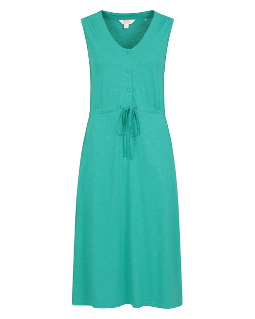 Mountain Warehouse Green Bahamas S Sleeveless Dress -lightweight Ladies Dress