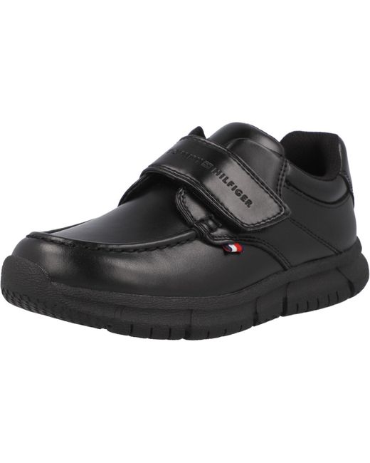 Scarpe Basse a strappo Con Logo Tommy Hilfiger en coloris Black