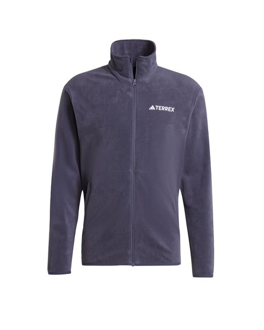 Adidas Terrex Multi Essentials Full Zip Fleece Jacket in het Blue voor heren