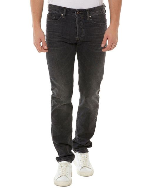 DIESEL Jeans Buster 0669F Tapered Fit schwarz in Grau für Herren | Lyst DE