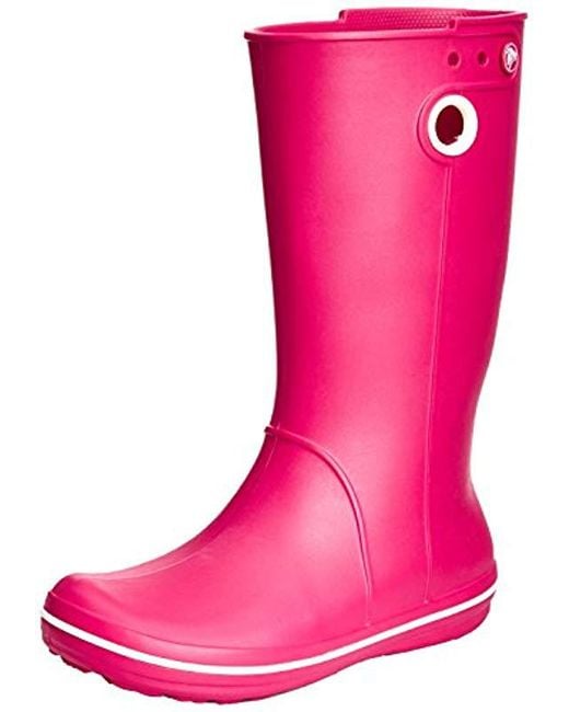 Crocs™ Pink Crocband Jaunt Rain Boots