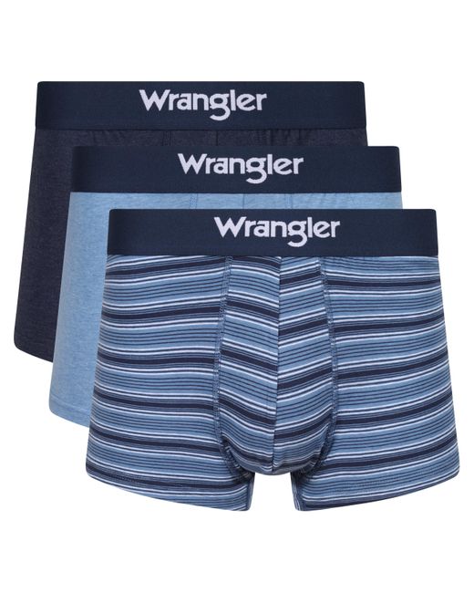 Wrangler Boxer Shorts in Denim/Stripe Boxershorts in Blue für Herren