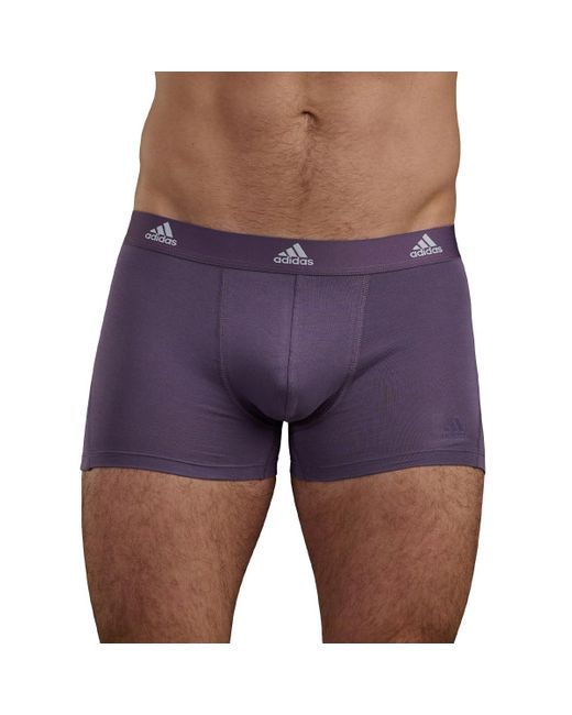 Pack de 3 Calzoncillos Tipo bóxer de algodón Active Flex Adidas de hombre de color Purple