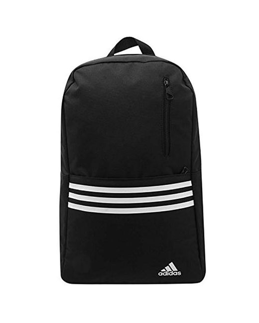Adidas Black 3stripe Versatile Backpack Vertical Lines for men