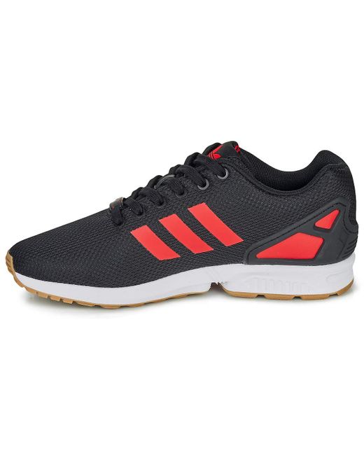 ZX Flux adidas de hombre de color Rojo | Lyst