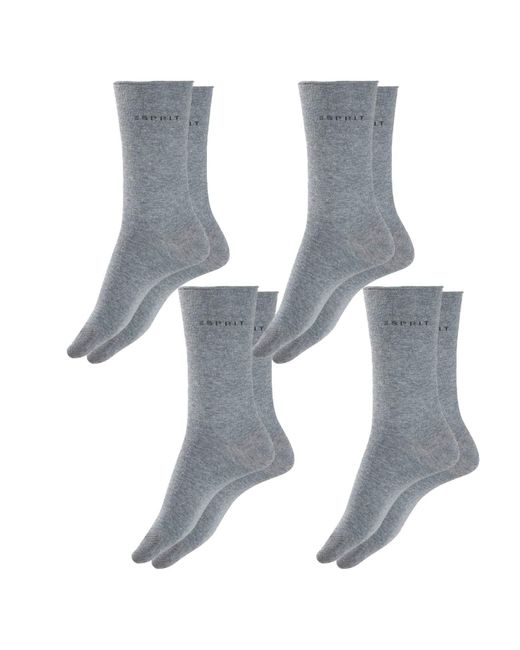 Esprit Gray Socken Basic Pure 4er Pack